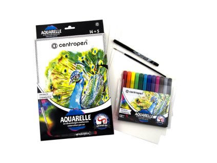 fixy centropen 9383 aquarelle set sada 14 5 ks
