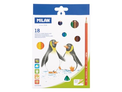 pastelky milan trojhranne 18 ks