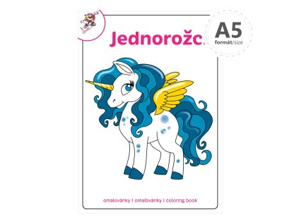 omalovanka a5 jednorozci