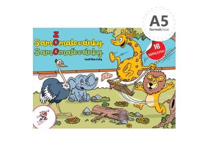omalovanka a5 zoo samolepky