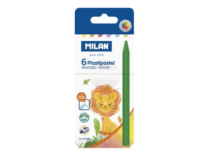 pastelky milan okruhle plasticke 6 ks
