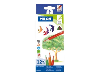 pastelky milan trojhranne 12 ks