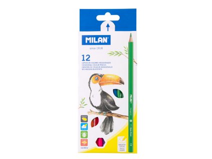 pastelky milan sesthranne 12 ks