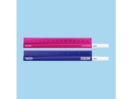 pravitko kovove milan metal touch 15 cm guma