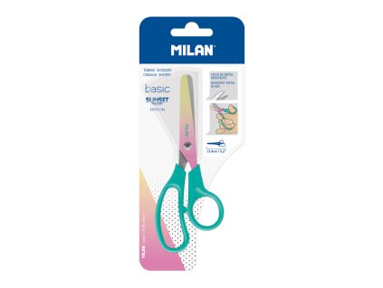 noznice milan basic sunset edition tyrkysove blister