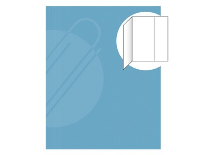 odkladacia mapa s 1 klopou eko 251 modra