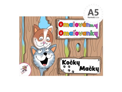 omalovanka a5 lux macky