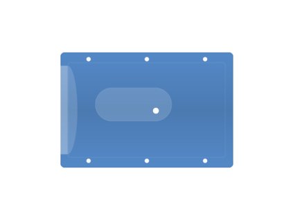 obal na kreditnu kartu modra
