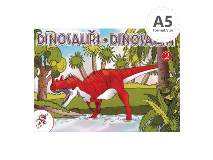 omalovanka a5 lux dinosaury