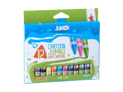 voskovky junior jumbo trojhranne sada 12 ks