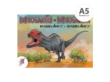 omalovanka a5 lux dinosaury
