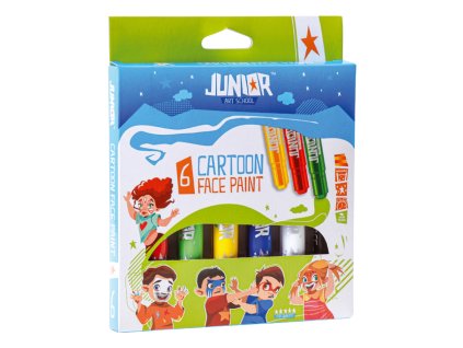 farby na tvar cartoon sada 6 ks