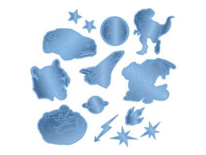 reflexne samolepky step by step farba modra