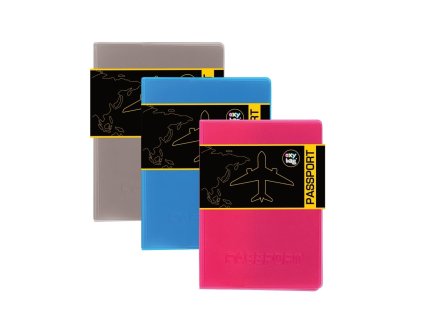 obal na cestovny pas clear mix farieb