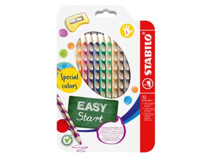 pastelky stabilo easycolors pre lavakov 12 ks sada so struhadlom