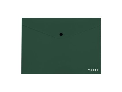 obal s patentkou a4 verde zelena