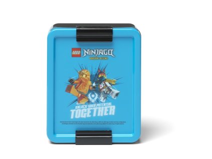 lego ninjago box na desiatu modra