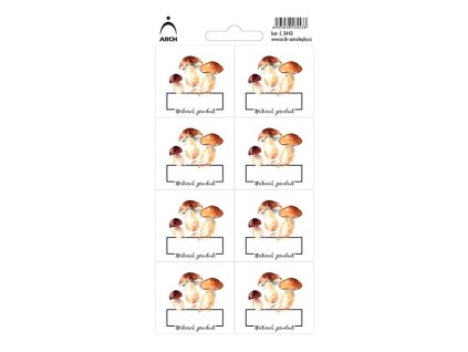 huby natural product 8 vodeodolnych etikiet