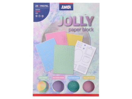 dekoracny papier pastel blok a5