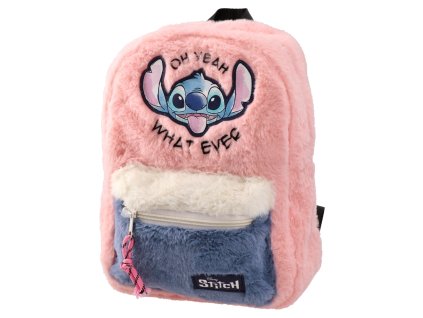 detsky batoh plysovy stitch ruzovy