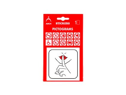 informacna samolepka ticha zona 8 x 8 cm