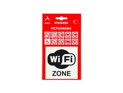 informacna samolepka wi fi zone 8 x 8 cm
