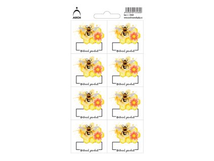 med natural product 8 vodeodolnych etikiet