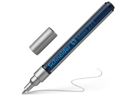 popisovac lakovy schneider maxx 271 strieborna