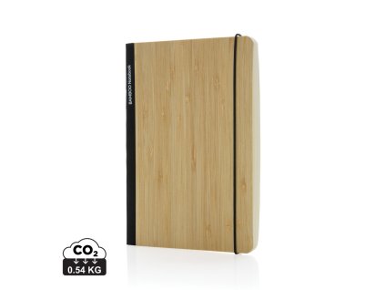 Zápisník Scribe A5 s mäkkým bambusovým obalom (Farba čierna)
