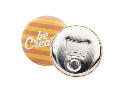 odznak s otváračom na fľaše (Farba silver)