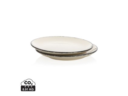 Sada talířů 2ks Ukiyo (Farba biela)