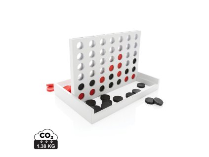 Drevené piškvorky Connect four (Farba biela)