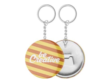 prívesok na kľúče gombík (Farba silver)