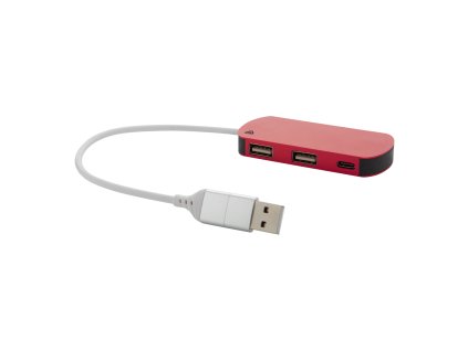 USB hub (Farba red)