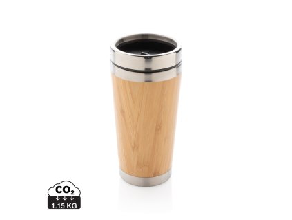 Bambusový termohrnček (Farba hnedá)