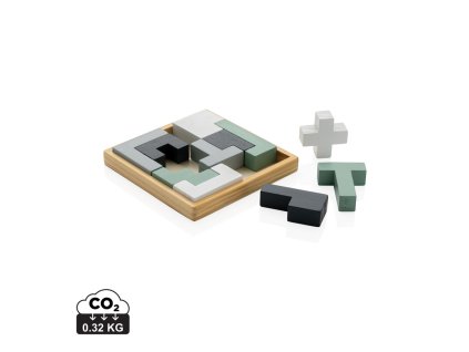 Drevené puzzle Cree (Farba hnedá)