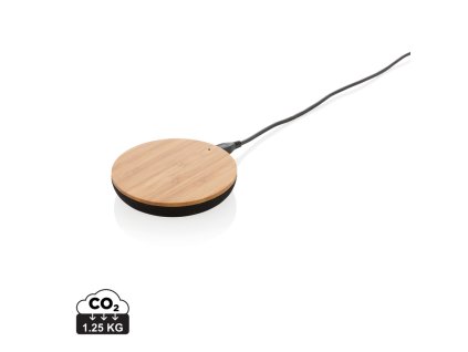 Bezdrôtová nabíjačka Bamboo X 5W (Farba hnedá)