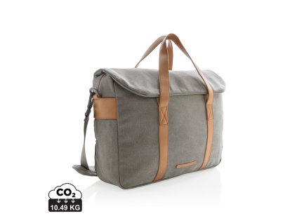 Canvas taška na notebook (Farba sivá)