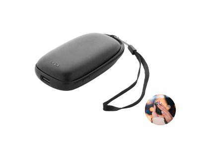 power banka s ohrievačom rúk (Farba black)