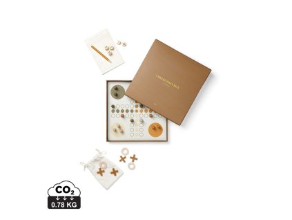 Sada stolných hier 3v1 VINGA (Farba hnedá)