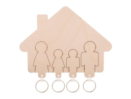 vešiak na kľúče na stenu (Farba natural)