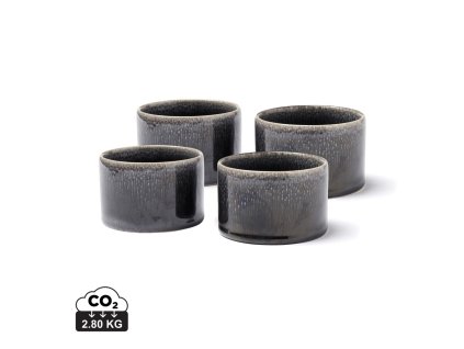 Sada mini misiek 4 ks VINGA Nomimono (Farba čierna)