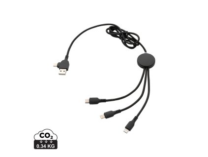 Light up kábel 6 v 1 (Farba čierna)