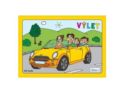 omalovanka a5 litera vylet