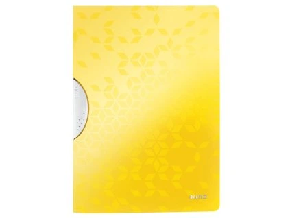 Obal s klipom plastovým Leitz WOW žltý