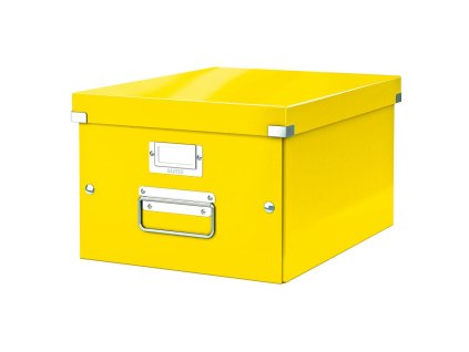 Stredná krabica Click & Store žltá