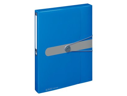 Plastový box s gumičkou Herlitz Easy Orga A4 PP modrý