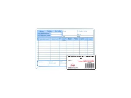 Príjemka - výdajka - prevodka s DPH, samoprepis, A5