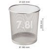 16630 sk droteny kos na odpadky strieborny 78l php