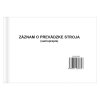 zaznam o prevadzke stroja a5 samoprepis 965